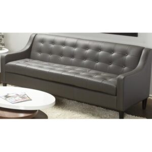 Dann 73" Genuine Leather Recessed Arm Sofa