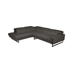 Duboise Italian 112" Top Grain Leather 2-Piece Sectional