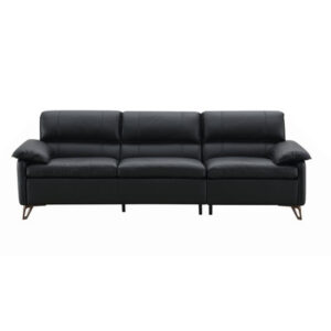 Eilene Sofa, Black Top Grain Leather LV03700