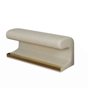 Entryway Bench Leather Upholstered Ottoman With LED Sensor Light For Living Room ,Bedroom,End Of Bed