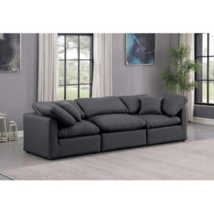 Itala 105" Vegan Leather Sofa