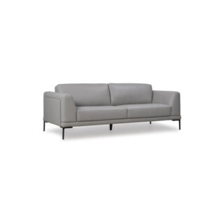 Joachim 86" Genuine Leather Flared Arm Sofa