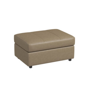 Latitude Run® Caro Leather Upholstered Ottoman
