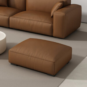 Leather Match Padded Modular Sofa