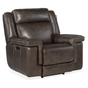 MS 43.5" Wide Genuine Leather Power Recliner