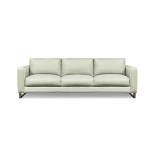 Magdalena 96" Genuine Leather Square Arm Sofa