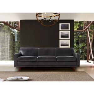 Milo 80.5" Genuine Leather Square Arm Sofa