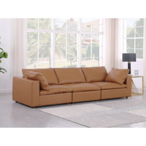 Modular Sofa - Upholstered In Top-Grain Italian Leather