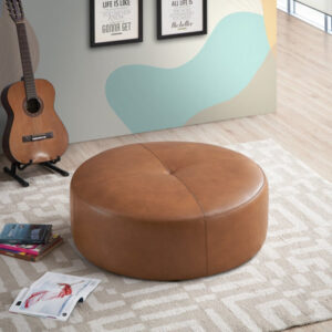 Ortego Leather Ottoman