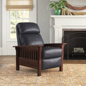 Rinker 32.7" Wide Genuine Leather Manual Standard Recliner