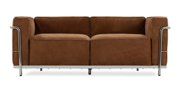 Roche 63" Leather Sofa, Cognac