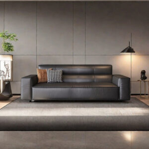 Simple luxury leisure leather sofa