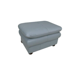 Strauss 29" Genuine Leather Square Standard Ottoman