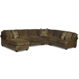 Warner Sectional (Leather, Tapered Legs)