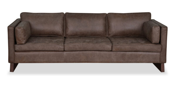 Wexler 87" Leather Sofa, Napoli Tan