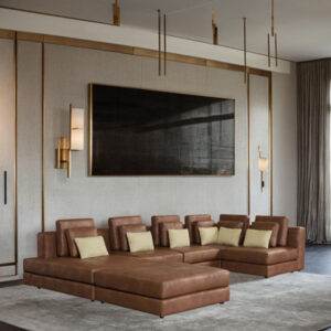 6 - Piece Vegan Leather Sectional