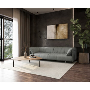 Essex Sofa 90In. In Warm Gray Leather