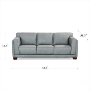 Genuine Leather 3-Seater Sofa