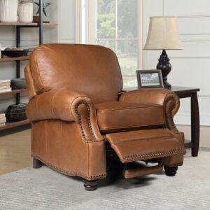 Kevan 40.75" Wide Genuine Leather Standard Recliner