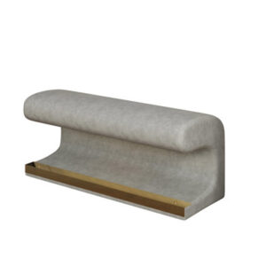 Stylish Leather Ottoman Bench With Smart LED Light For Various Rooms